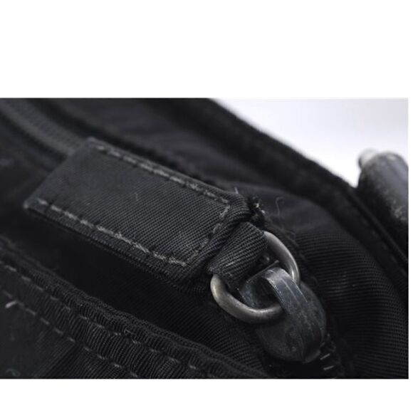 PRADA Nylon Leather Crossbody Shoulder Bag 💼 Black #20 - Picture 7 of 15